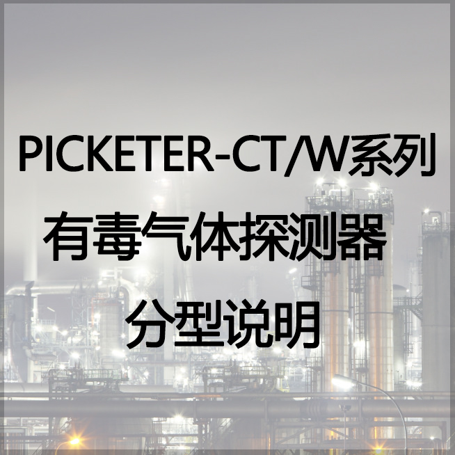 PICKETER-CT/W系列有毒气体探测器 分型说明